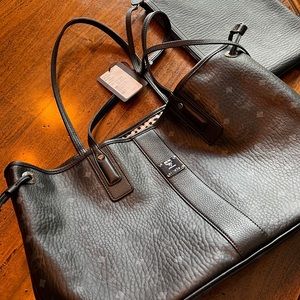 MCM shopper bag with bonus clutch bag